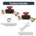 Car Battery Disconnect Switches 12V/24V, Adjustable Battery Shut Off Switch, Quick Disconnect Battery Cut Off Universal Switch for Automotive, Rv and Boat(1 Pack)