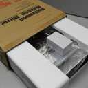 HNV 16"x12" Vanity Mirror with Lights, Hollywood Lighted Makeup Mirror with 10X Magnification, Smart Touch Control, 3 Color Dimmable LED, Square Frame Tabletop or Bathroom Dresser Mount (White)