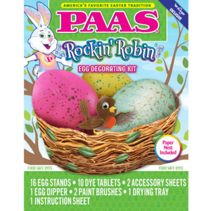 PAAS Rockin' Robin Easter Egg Decorating Kit - America's Favorite Easter Tradition Pack Of 3