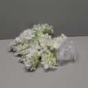 W-Mdsks 12 Pack Artificial Wisteria Vine Hanging Flowers Silk Floral Garland, 3.4 ft Length, Wedding Party Garden Decor (White*12 Pack)