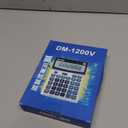 Desk Calculator 12 Digit Extra Large LCD Display, Touch Comfortable with Big Buttons, PXY Two Way Power Battery and Solar Standard Function Office Calculators