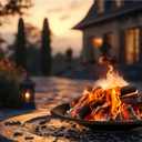 Fire Bowl - 30in Firepit Insert for DIY Fire Ring or Replacement - High Temp Finish Fire Pit Bowl - Fire Pits for Outside Wood Burning by Pure Garden