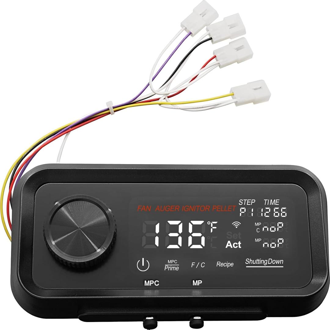 Digital PID WiFi Control Board Replacement Parts for Pit Boss Pro Series II 850 Wood Pellet Grill, Advanced PID Controller Delivers Even Temp Compatible with PB850PS2, Replacement Part: 80146