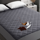 EDILLY Full Size Waterproof Mattress Protector Pad Cover with Deep Pocket Quilted Fitted 8" - 21" Breathable & Noiseless (Dark Grey, Full)