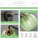 Modern Vanity Light Bathroom 4-Light Fixtures Emerald Green Glass