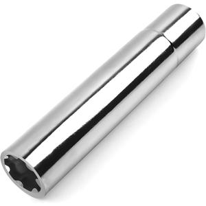 MIKKUPPA 7 Point Spike Lug Nuts Socket Key, 20mm Inner Diameter SAE 1/2" Drive Replacement Hex Socket Tuner Tool for M14x1.5, M14x2.0, 9/16 Chevy Silverado Truck Aftermarket Spiked Wheel Lug Nut