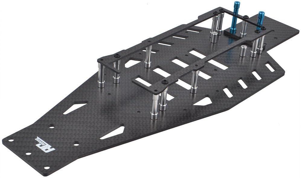 Carbon Fiber Conversion Lower Chassis for Traxxas Slash 2WD Rustler Bandit, Replace Chassis Upgrade Part