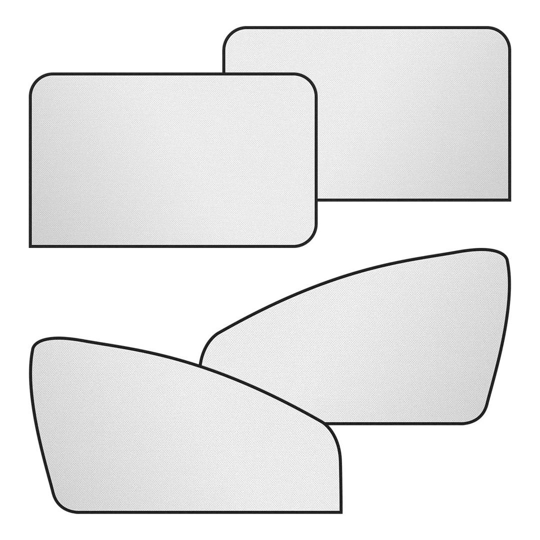 Magnetic Car Front & Rear Window Sun Shade, Full Blackout Auto Side Window Covers, UV Rays Protector Windshield Privacy Curtain, Sun Heat Blocker Auto Interior Accessory for SUV, Truck (4PCS)