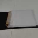 Lanpn Scrapbook Photo Album 12x12, Linen Window Design Cover Top Load 3 Ring Folder Binder Photobook Photo Book 12 x 12 inch with 30 Plastic Sleeves 60 Pages Black
