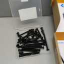 40Pcs 1/4-20 x 3 Flat Socket Head Cap Screws Bolts Barrel Nuts Kit, 304 Stainless Steel 18-8 Furniture Bolts Screws and Nuts, Black Oxided