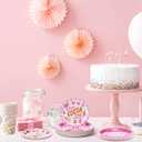 2 x Suclain 100 Pcs Christmas Hot Cocoa Pink Baby Its Cold Outside Paper Plates Baby Shower Gingerbread Men, Stars Snowflakes Party Supplies Disposable Set for Winter New Year Xmas Serves 50 Guests