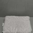 Small Bathroom Rugs 17x24 Non Slip White Fluffy Bath Mat for Bathroom Floor Machine Washable Plush Luxury Bath Rug for Tub Soft Shaggy Absorbent Shower Mat