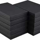 JPB Matte Black Cotton Filled Jewelry Boxes #96 (Pack of 20) 9 inches x 6 inches (20)