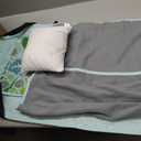 Wildkin Modern Kids Nap Mat Soft Cotton Blend with Pillow & Elastic Straps for School & Travel - Dinomite Dinosaurs
