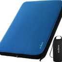 ACACIA 4.3" Thick Self Inflating Sleeping Pad with Foam | Innovative Y-Shaped Telescopic Structure | Ultraportable Camping Mattress | Outdoor Compact Air Mat for Tent Car | (Queen, Blue)