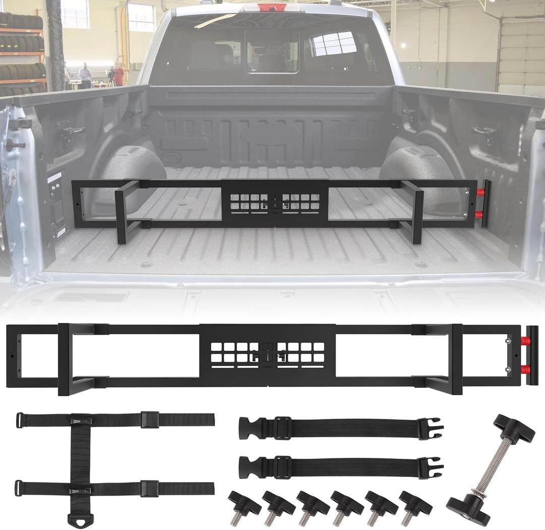 TENGBASE Truck Bed Divider & Organizer Panel, Cargo Manager & Aluminum Alloy Luggage Divider, Compatible with 2015-2026 Ford F-150 Accessories