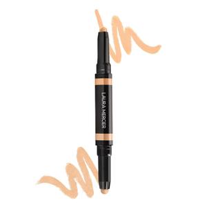 Laura Mercier Secret Camouflage Brighten and Correct Duo, 2-in-1 Face and Under Eye Concealer Stick, Blurs Imperfections and Reduces Appearance of Undereye Dark Circles, Full Coverage (2W - Light with warm undertones (05))