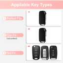 for Kia Key Fob Cover with Keychain, Pink Leather Crystal Key Case Protection Shell Compatible with Cerato Ceed Forte NIRO Sorento Seltos Sportage Soul Telluride