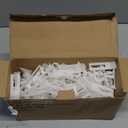 All In One Christmas Light Clip, Universal Gutter and Shingle Clip for C7, C9 and Mini Lights, 100 Pack (White)