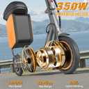 Aovowheel Electric Scooter for Adults, Folding E Scooter with 250W-500W Motor 16-24 Mph Top Speed, Max 15-60Miles Long Range,6.5''/8.5''/10''/14'' Solid Tires Commuting Scooters, Dual Brakes