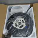 TALOYA 52 Inch Black Walnut Ceiling Fans with Lights Led Back Light Remote Control Flush Mount Low Profile for Bedroom Living Room Outdoor Patio,Reversible,DC Motor,3 Color Temperatures,5 Blades