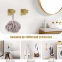 TQKAG Brushed Gold Bathroom Hardware Accessories Set 5 Pieces, Double Post Pivoting Toilet Paper Holder Set Stainless Steel Square Bathroom Towel Bar Holder Set Wall Mounted Brushed Dark Gold, 5-Pieces Set