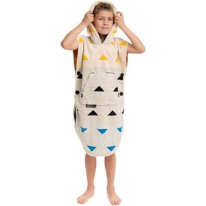 Arcturus Surf Poncho | Hooded Changing Towel & Cover-Up | 100% Cotton Velour | 2-in-1 Design Converts Your Poncho to a Beach Towel (The Wedge, Kids)