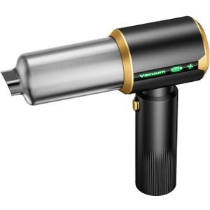 JIXINMIYUE Car Handheld Vacuum Cordless: Car Vacuum Cleaner with 16000Pa Ultra-Strong Suction, Brushless Motor & HEPA Filter - Lightweight Design for Drivers and Office Workers - Charcoal