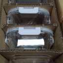 KOMUEE 30 oz 5 Pack Glass Meal Prep Containers, Glass Storage Containers with Lids - Dishwahser, Microwave, Oven and Freezer Safe, White