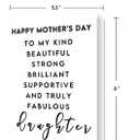 2 x Happy Mother's Day Card for Daughter, Daughter Mothers Day Gift from Mother, Heartfelt Mothers Day Card for Daughter (47)