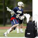 KAVIGOR Lacrosse Bag for Kids and Youth, Lacrosse Backpack with Helmet Holder and Shoes Compartment, Waterproof Field Hockey Gears Bag for Boys & Girls