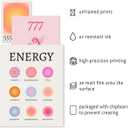 16 PCS Aura Angel Numbers Room Decor, Wall Art Prints for Bedroom, Posters for Room Aesthetic, Wall Collage Kit Pictures for Living Room, Inspirational Quotes, Cute Trendy Dorm Gallery Home (11"x14" Unframed, Pinkish-orange)