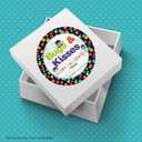 Bugs & Kisses Halloween Thank You Sticker Labels, 40 2" Party Circle Stickers by AmandaCreation, Great for Party Favors, Envelope Seals & Goodie Bags