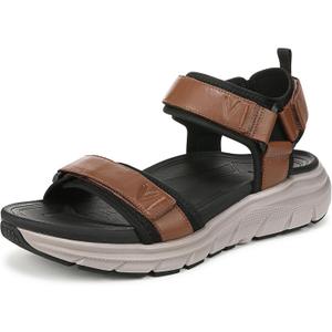 Vionic Mens Walk Max Wanderer Sandal Hazelnut Leather & Mesh 10.5 M