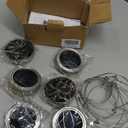 Solar Mason Jar Lights, 6 Pack 10 LED Jar Lid String Lights with 6 Hangers(No Jars), Waterproof Fairy Firefly Light for Garden, Patio, Outdoor, Yard, Lawn Decor(Warm White)