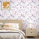 Dreamy Watercolor Botanical Peel and Stick Wallpaper 17.5" x 393"