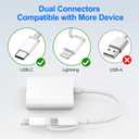 CF SD Card Reader for iPhone iPad Mac Dual Connector (Lightning & USB C), Digital Camera Memory Card Adapter to iPhone with Compact Flash/SD/MicroSD 3 Slot, Plug&Play for Android Phone Laptop