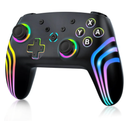 MYSTILUCK Wireless Pro Controller for Switch/Switch 2/Lite/OLED/PC, Gamepad with 7 Color-Changing RGB Lighting/Dual Vibration/6-Axis Gyroscope/Turbo, Ergonomically Designed Precise Joystick