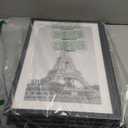 upsimples 11x17 Picture Frame Set of 5, Display Pictures 9x15 with Mat or 11 x 17 Without, Wall Gallery Poster Frames, Black