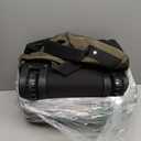 Vomgomfom Wheeled Collapsible Duffel Bag,110L-140L Expandable Checked Luggage, No-Telescopic-Handle with Anti-Burst Zipper & Reinforced Frame,Army Green