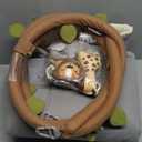 Blissful Diary Baby Play Gym & Activity Mat, Leaf Shaped Baby Tummy Time Play Mat with 6 Detachable Toys, Promotes Motor Skills & Sensory Development, Newborn Baby Essentials Gift, Oatmeal Beige