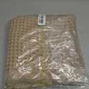 ZVFFDG Set of 2 Waffle Bathroom Rugs, Non Slip Absorbent Waffle Knit Bath Mat for Shower Floor, Tub and Bathroom Door, Ultra Soft Quick Dry, Brown, 17"x24"+18"x30"