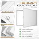 Zonon White Crawl Space Access Door Universal Aluminum Skirting Access Door Panel for Mobile Home Insulated Ceiling Mounted for Drywall Plumbing Electrical Basement (24x32 Inch,Knob Latch)