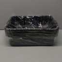 13 L Plastic Commercial Bus Tubs, 4 Pack Rectangular Washing Up Bowl, Black
