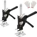 2 Pack Labor Saving Arm Jack, Lever Arm Lifter Hand Tool Jacks, Effort Elevator for Installing Doors Windows Cabinet, Furniture Drywall Lifter Jack (10 INCH/25.5CM)