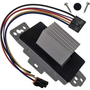 HVAC Blower Motor Control Module Resistor Kit With Harness 15-81773 19260762 Compatible with Chevrolet Chevy Trailblazer Silverado Tahoe Suburban GMC Envoy Sierra Yukon