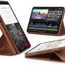 ESR for iPad Pro 11 Inch Case (M5/M4) 2025/2024, Rotating Case with Removable Magnetic Cover, Adjustable Portrait/Landscape Stand, 9 Standing Angles, Shift Series, Brown