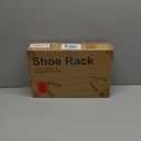 Small 3-Tier Shoe Rack, Z-Frame Wooden Shoe Shelf with Durable Metal Shelves for Hallway, Living Room, Closet, Bedroom (17.2) (10.35 x 17.20 x 15.75 Inches, Rustic)