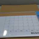 Dry Erase Calendar Board for Wall, 24"x18" Magnetic Whiteboard Calendar Double-Sided Monthly White Board with Cork Board, Aluminum Frame Memo Message Board for Office, Home, School, Kitchen (Silver)