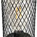 Solar Lanterns Outdoor Waterproof Lights Garden Decorations, Black Metal Lantern Decor,Solar Powered LED Lamp for Patio Tabletop Porch Deck Yard (8.2(1pcs))